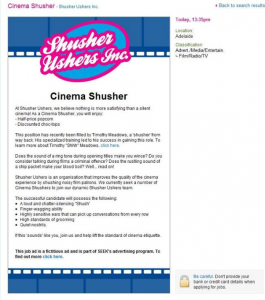 Cinema Shusher